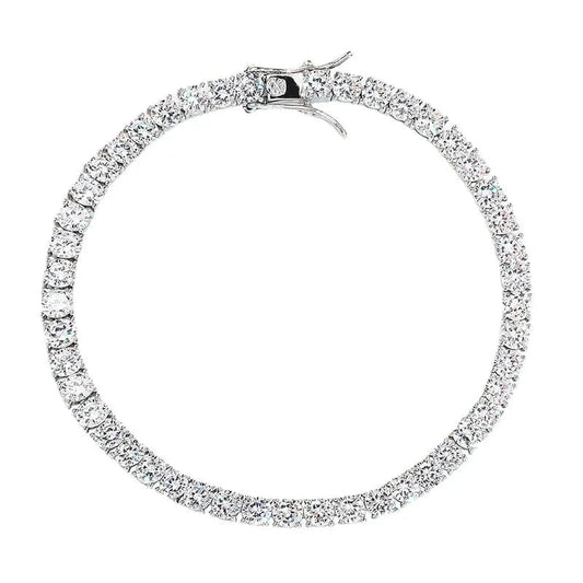 2024 Fine Jewelry VVS Moissanite Diamond Cluster Iced Out Tennis Chain Bracelet Hip Hop 925 Sterling Silver for Men Women Stars 1232