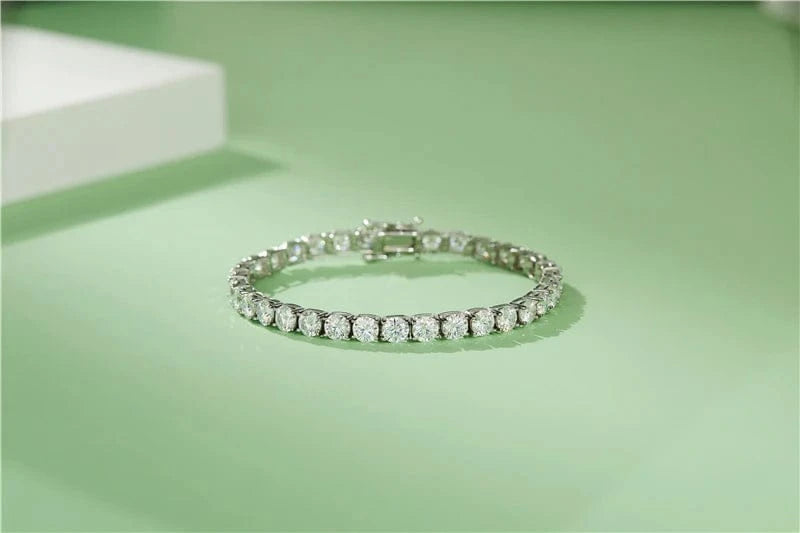 2024 fine silver jewelry s925 14k 18k gold plated bracelets & bangles 16 18 20cm moissanite diamond tennis bracelet for men