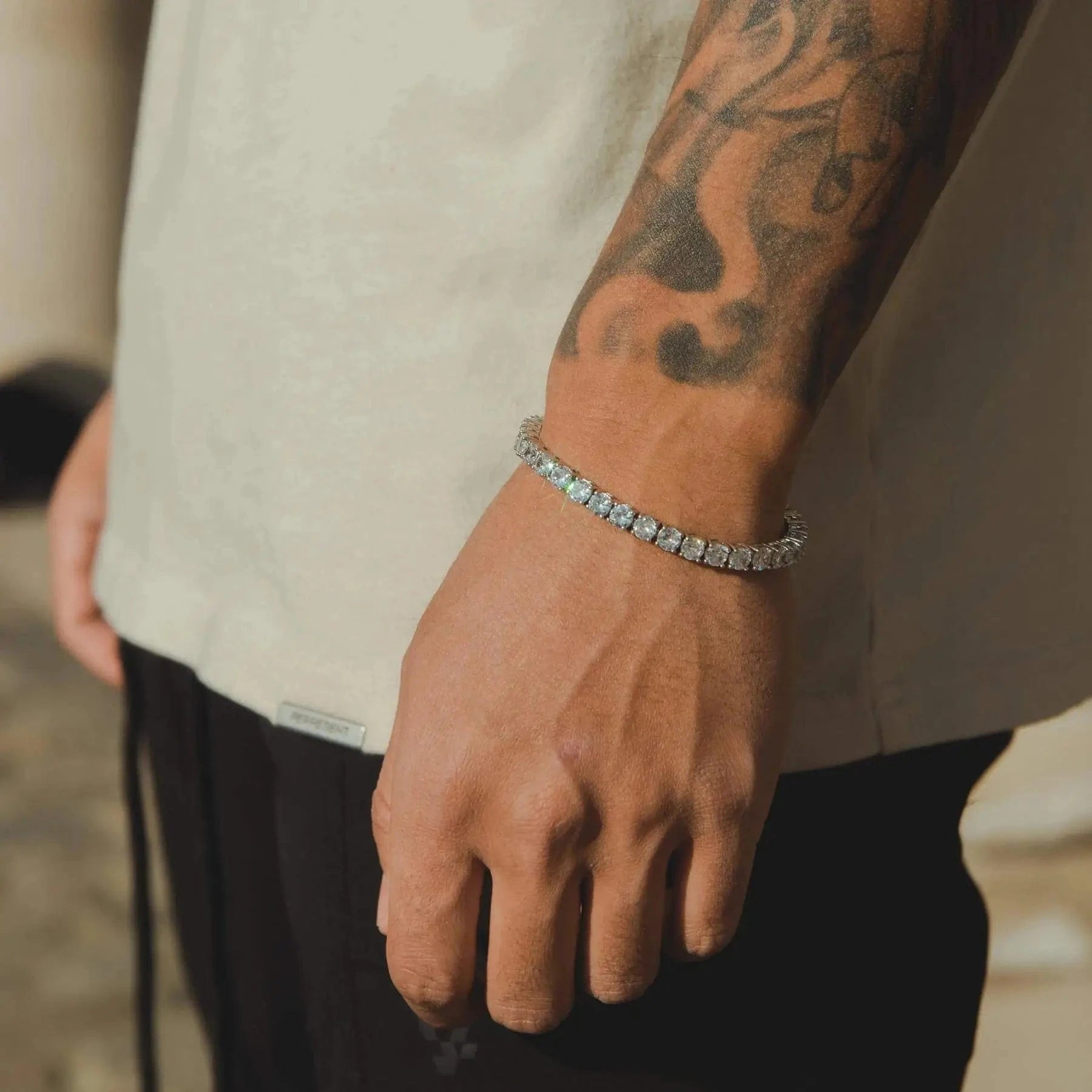 2024 fine silver jewelry s925 14k 18k gold plated bracelets & bangles 16 18 20cm moissanite diamond tennis bracelet for men