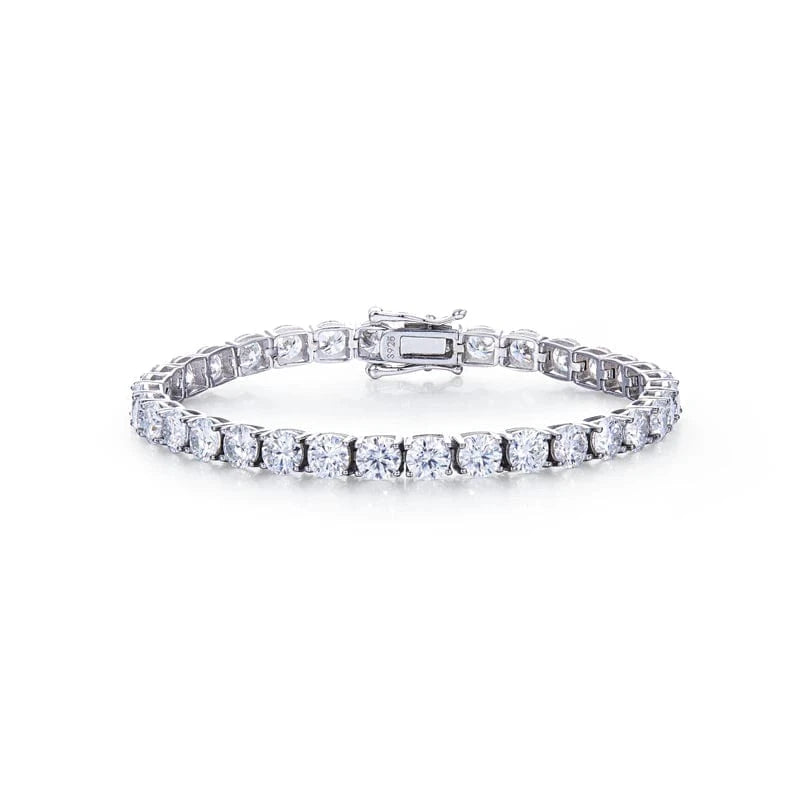 2024 fine silver jewelry s925 14k 18k gold plated bracelets & bangles 16 18 20cm moissanite diamond tennis bracelet for men
