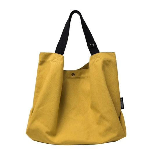 2024 Korean Canvas Bag Large Capacity Lightweight Casual Sen Fashion Portable Simple One Shoulder Handheld Women's Bag