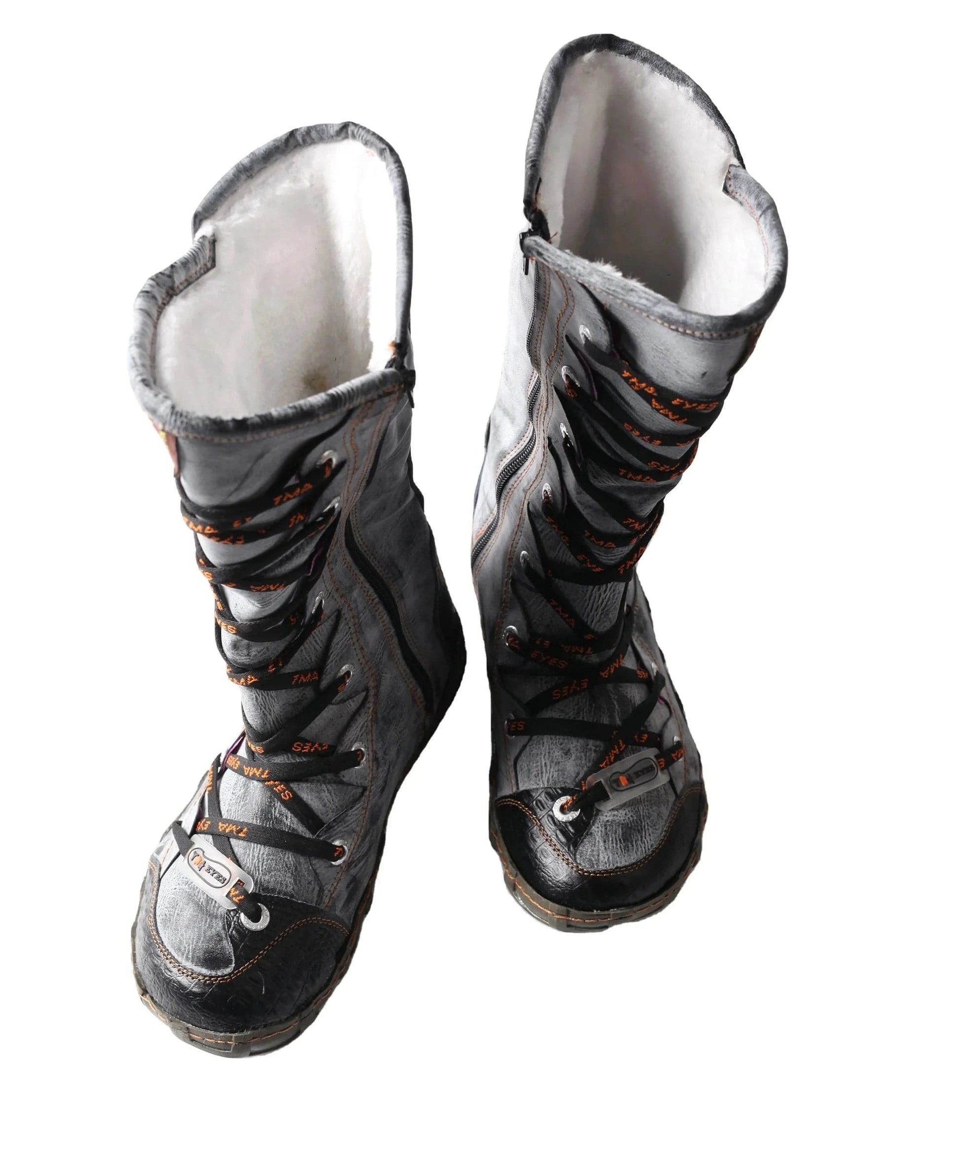 2024 Latest Fashionable Women's Winter Lace-Up Mid Calf Boots Breathable Hard-Wearing with Faux Insoles Western Style