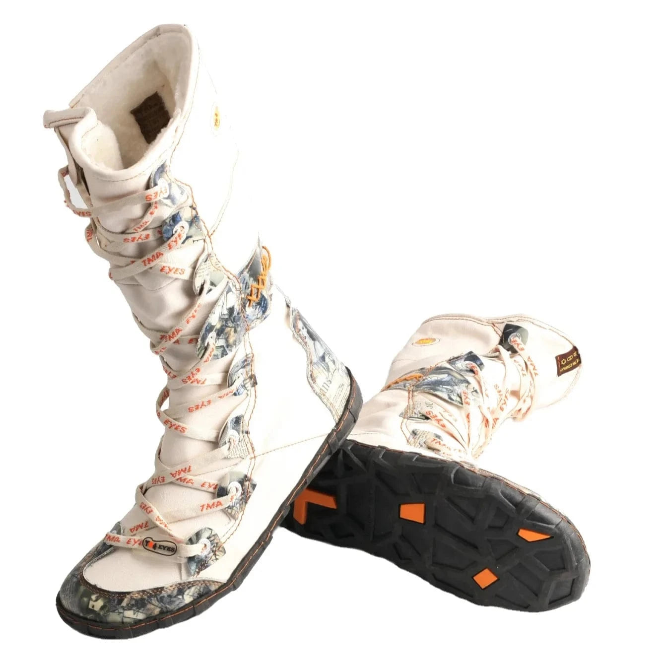 2024 Latest Fashionable Women's Winter Lace-Up Mid Calf Boots Breathable Hard-Wearing with Faux Insoles Western Style