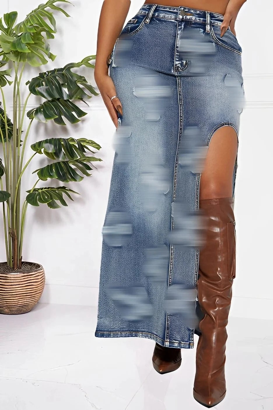 2024 Latest Women's Denim Matching Sets Crop Jacket Stretch Denim Sets Women Denim Two Piece Jacket Sets