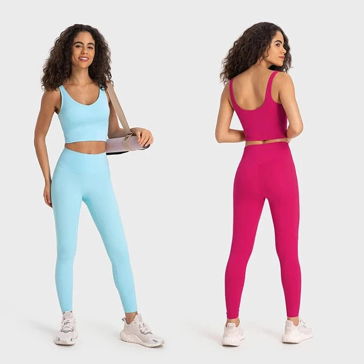 2024 Lemon Beautiful Back Fitness Female High Strength Shockproof Align Women Yoga Bra Top Running Sports Vest For Workout
