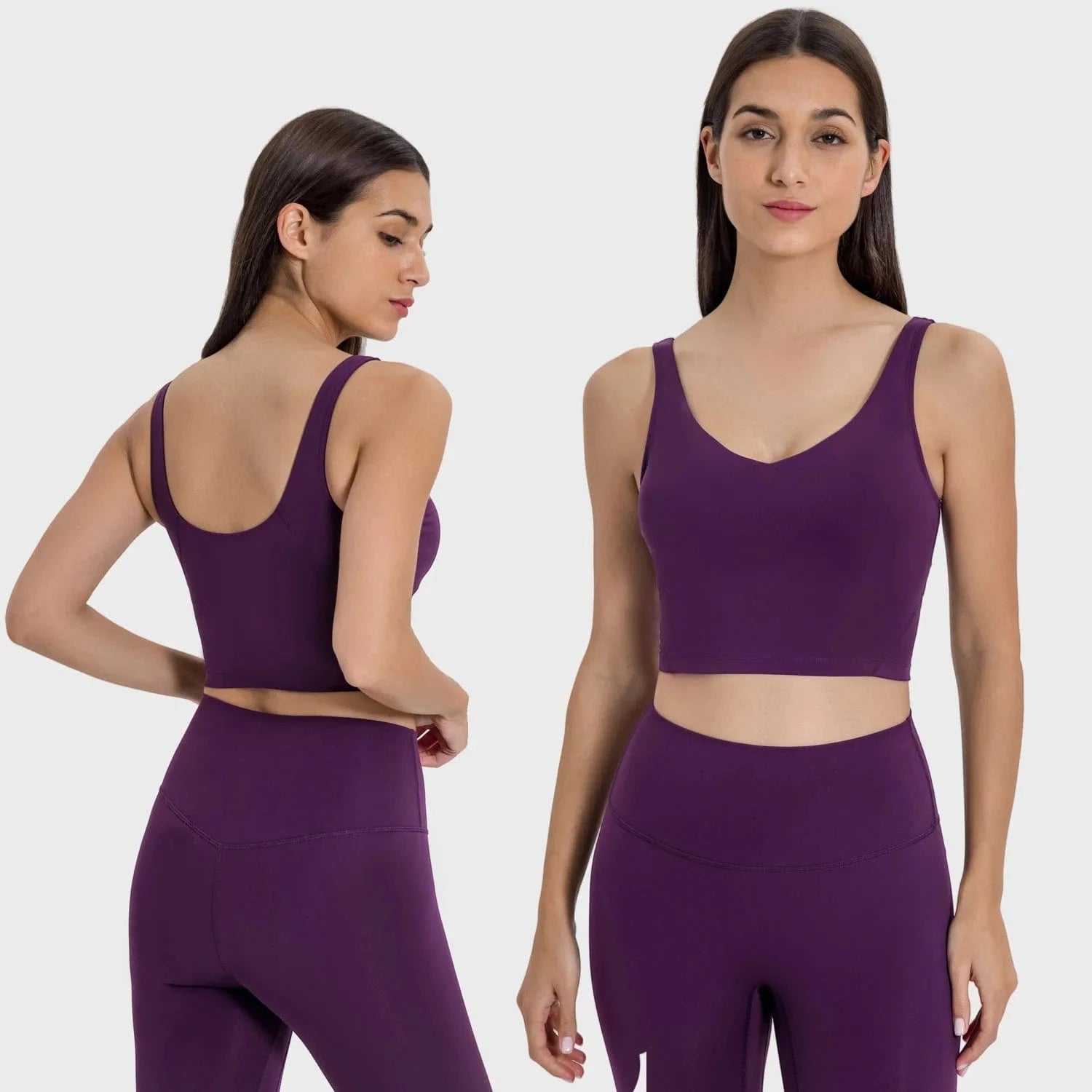 2024 Lemon Beautiful Back Fitness Female High Strength Shockproof Align Women Yoga Bra Top Running Sports Vest For Workout