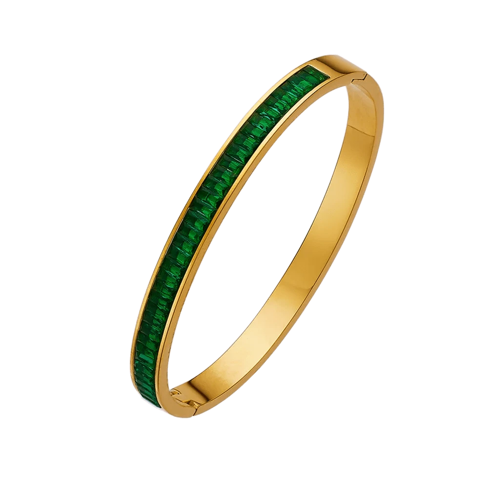 2024 luxury diamond custom 18K gold plated stainless steel  crystal diamond  fashion jewelry zircon bracelets  for women