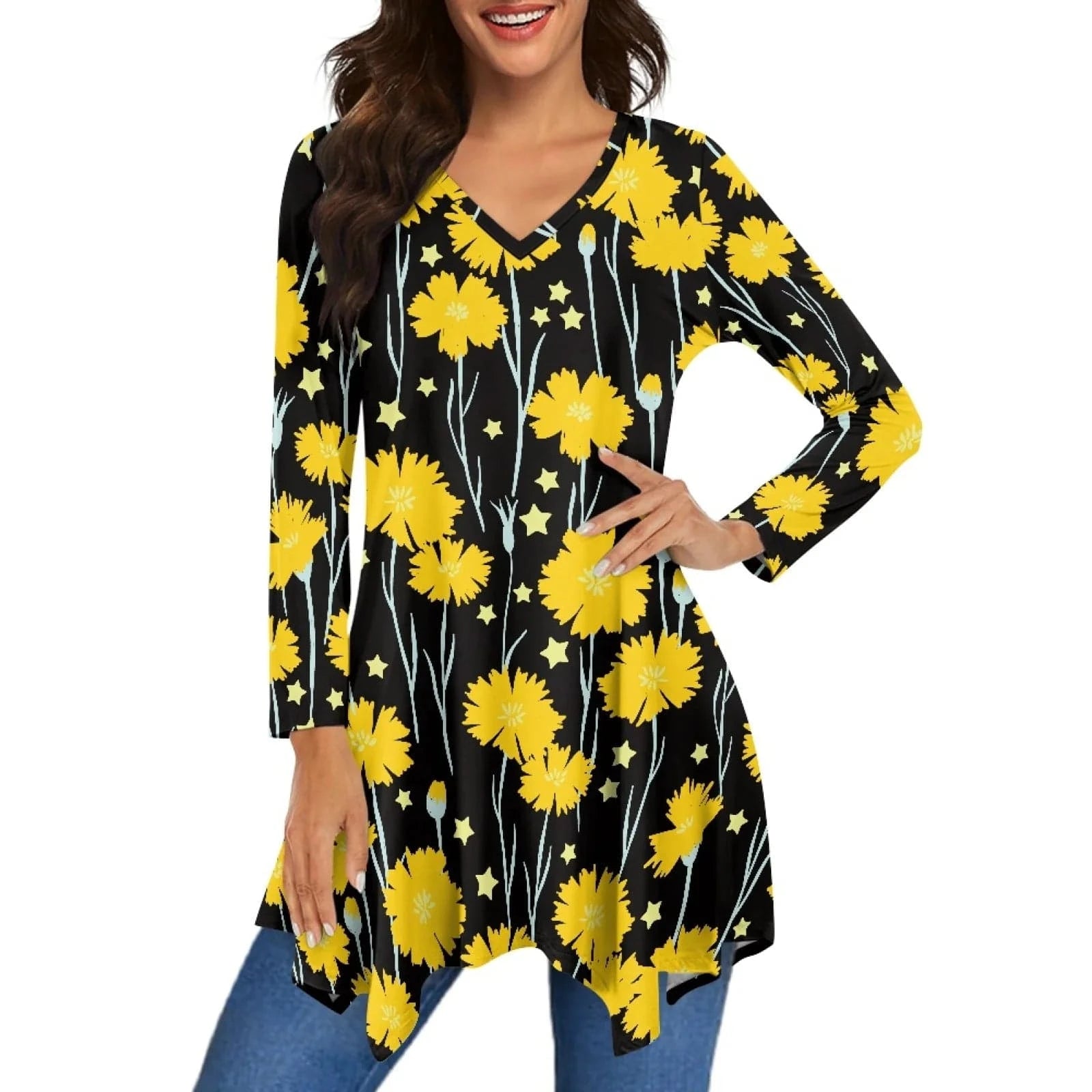 2024 Luxury Leopard Print Womens Long Sleeve Irregular Casual Tunic Tops Spring Autumn Shirt Dressy Blouses and Shirts for Women