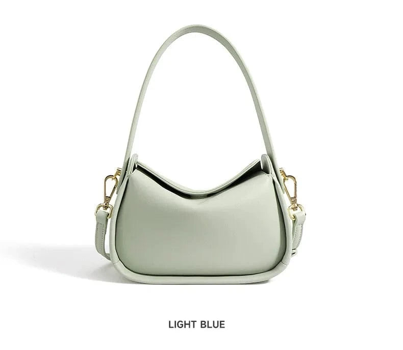 2024 Luxury Women Genuine Leather Handbags Ladies Fashion Mini Korean Real Leather Hand Bag Crossbody Bag Candy Polyester Single