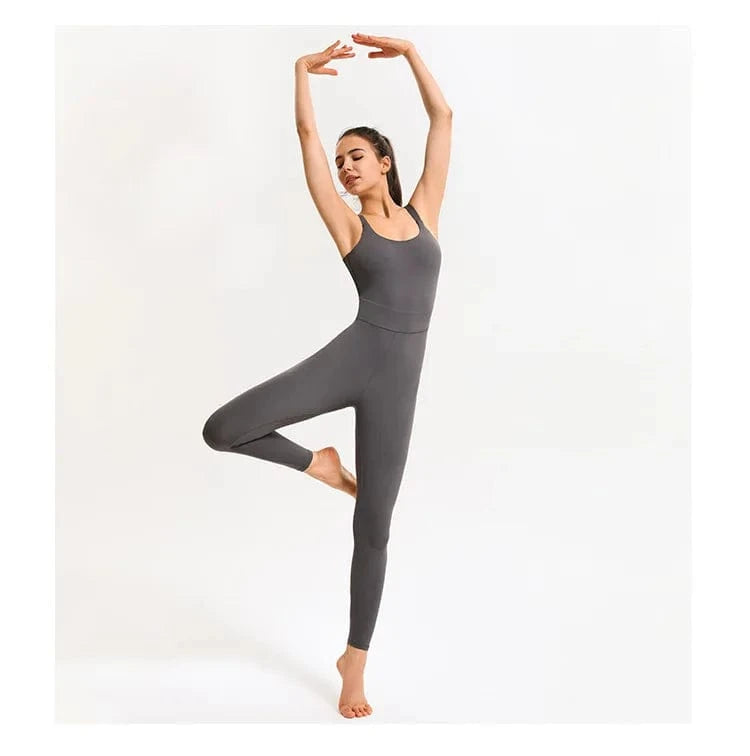 2024 New Arrival Fashion Workout Bodycon Jumpsuits Sexy One Piece Yoga Fitness Jumpsuit For Women