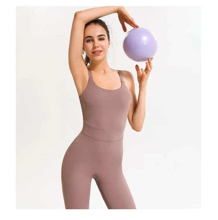 2024 New Arrival Fashion Workout Bodycon Jumpsuits Sexy One Piece Yoga Fitness Jumpsuit For Women
