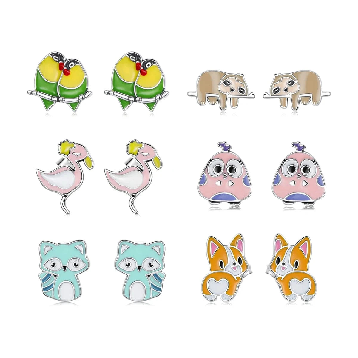 2024 New arrival fine silver zircon jewelry high quality fashion jewelry 925 sterling silver stud silver cute earrings for women