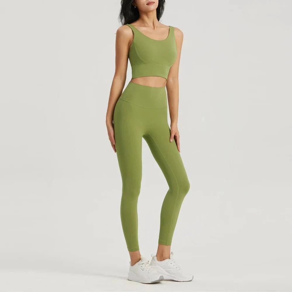 2024 New Arrival High Quality 2 Piece Leggings Women Yoga Wear Sports Bra Gym Fitness Sets