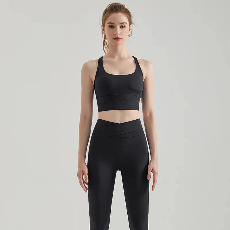 2024 New Arrival High Quality 2 Piece Leggings Women Yoga Wear Sports Bra Gym Fitness Sets