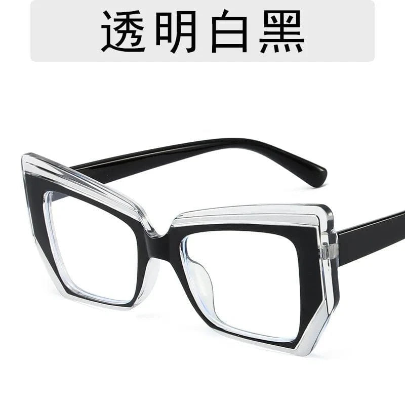 2024 New Arrival High Quality Woman Eyeglasses Frame Cat Eye Square Blue Light Blocking Eyewear Spectacle Frame Cat Eye Lens