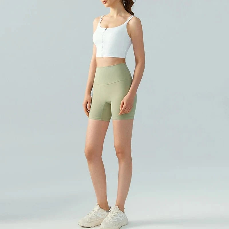 2024 New Arrival High Quality Women Sexy Double Shoulder Straps Top High Impact Fitness Yoga Gym Sport Bra With Front Zipper