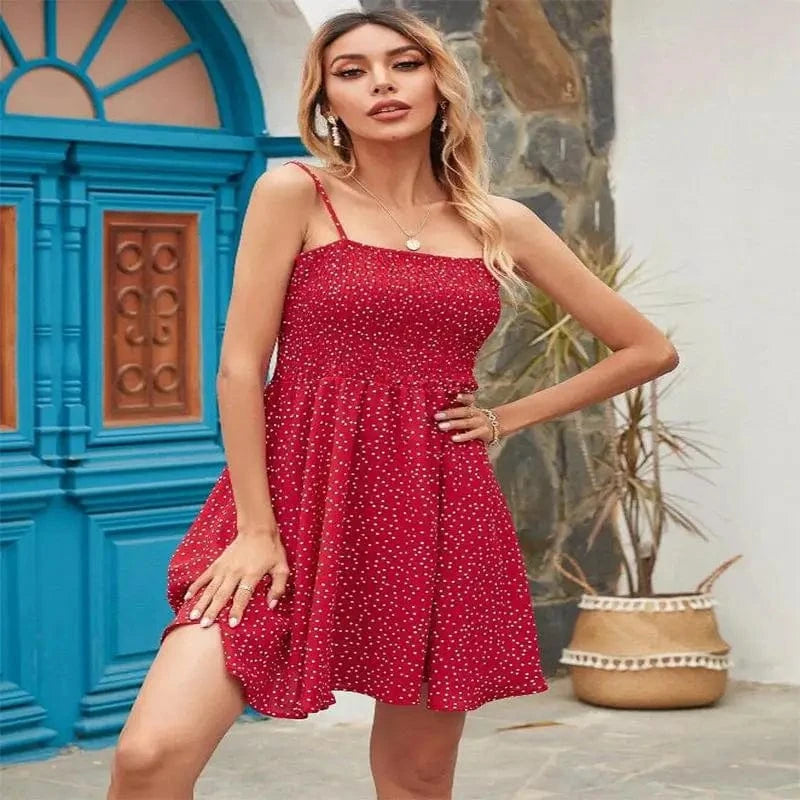 2024 New Arrival  Ladies Casual Beach Women Clothing Sleeveless Sling Suspender White Summer Dress Bohemian dress
