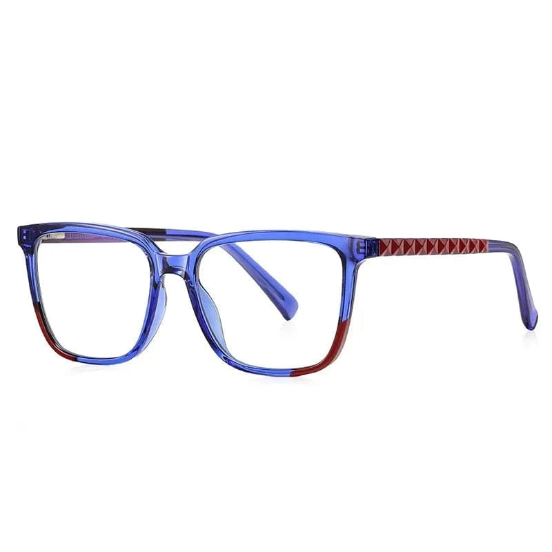 2024 New Arrival Luxury Women Spectacle Square Frame Eye glasses Frame Anti Blue Light Women Optical  For Unisex