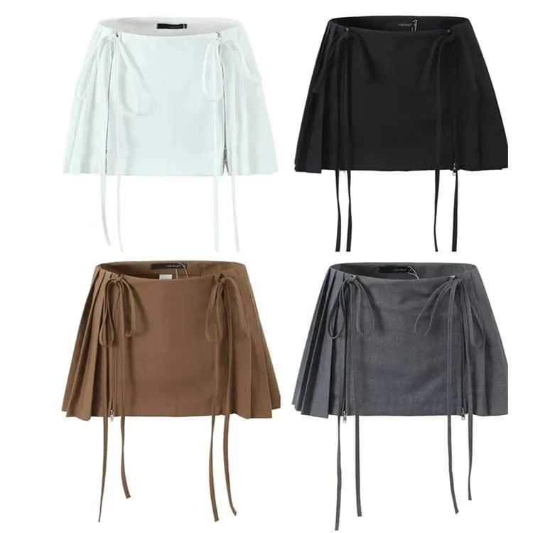2024 New arrivals fashion trendy prom boutique high quality pleated womens skirts