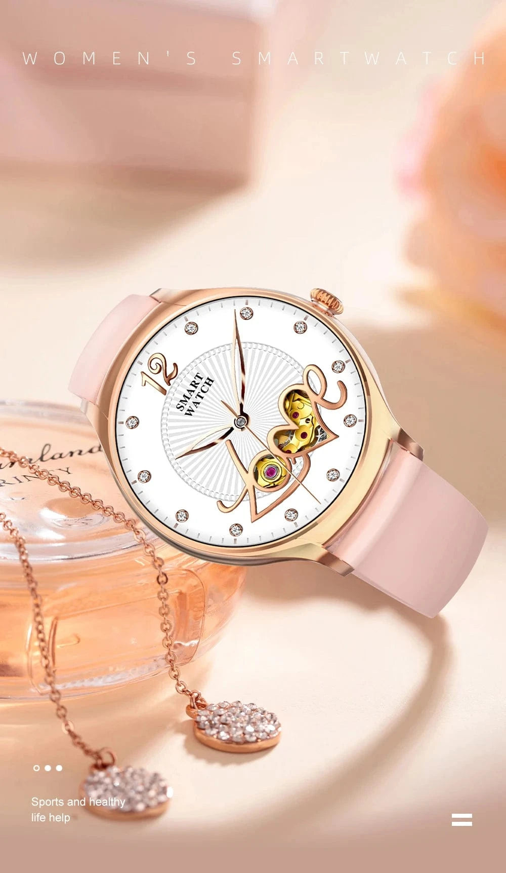 2024 New arrivals Full Screen Sport Smart Watch VKT67 BT call heart rate blood pressure waterproof android smart watch lady