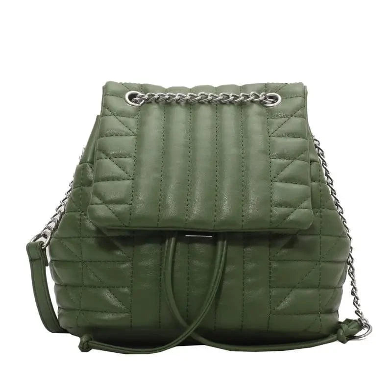 2024 New Arrivals High Quality PU Leather Quilted Chain Female Ladies Famous Brand Luxury Handbags Back Packs Women's Tote Bags
