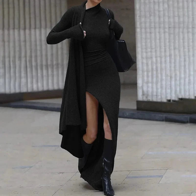 2024 New Arrivals Summer Solid Casual Maxi Dress Sexy Y2k Clothes O-neck Fit Ladies Slim Dress Undefined