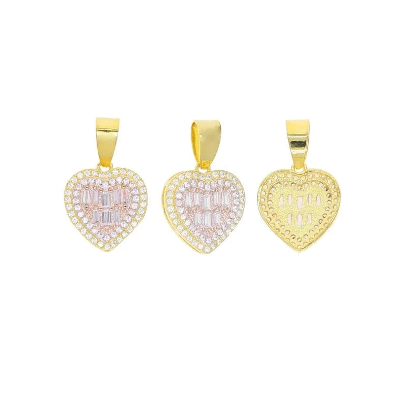 2024 New Arrived Bling Iced Out Fashion Women Jewelry Set Micro Pave 5A Cubic Zirconia CZ Heart Earring Necklace