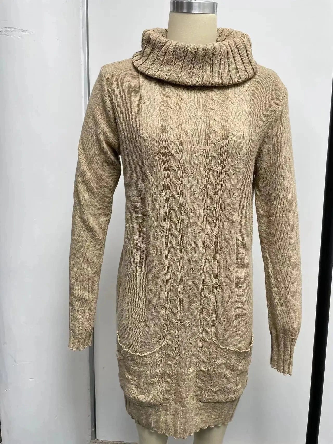 2024 New Design Autumn-Winter Large Size Fashion Pullover Woman's Dress Sweater