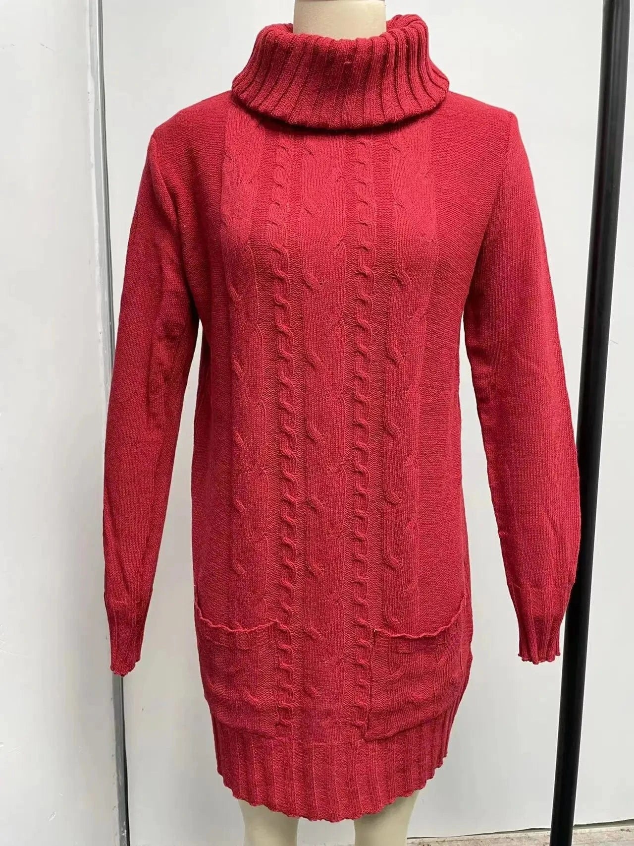 2024 New Design Autumn-Winter Large Size Fashion Pullover Woman's Dress Sweater
