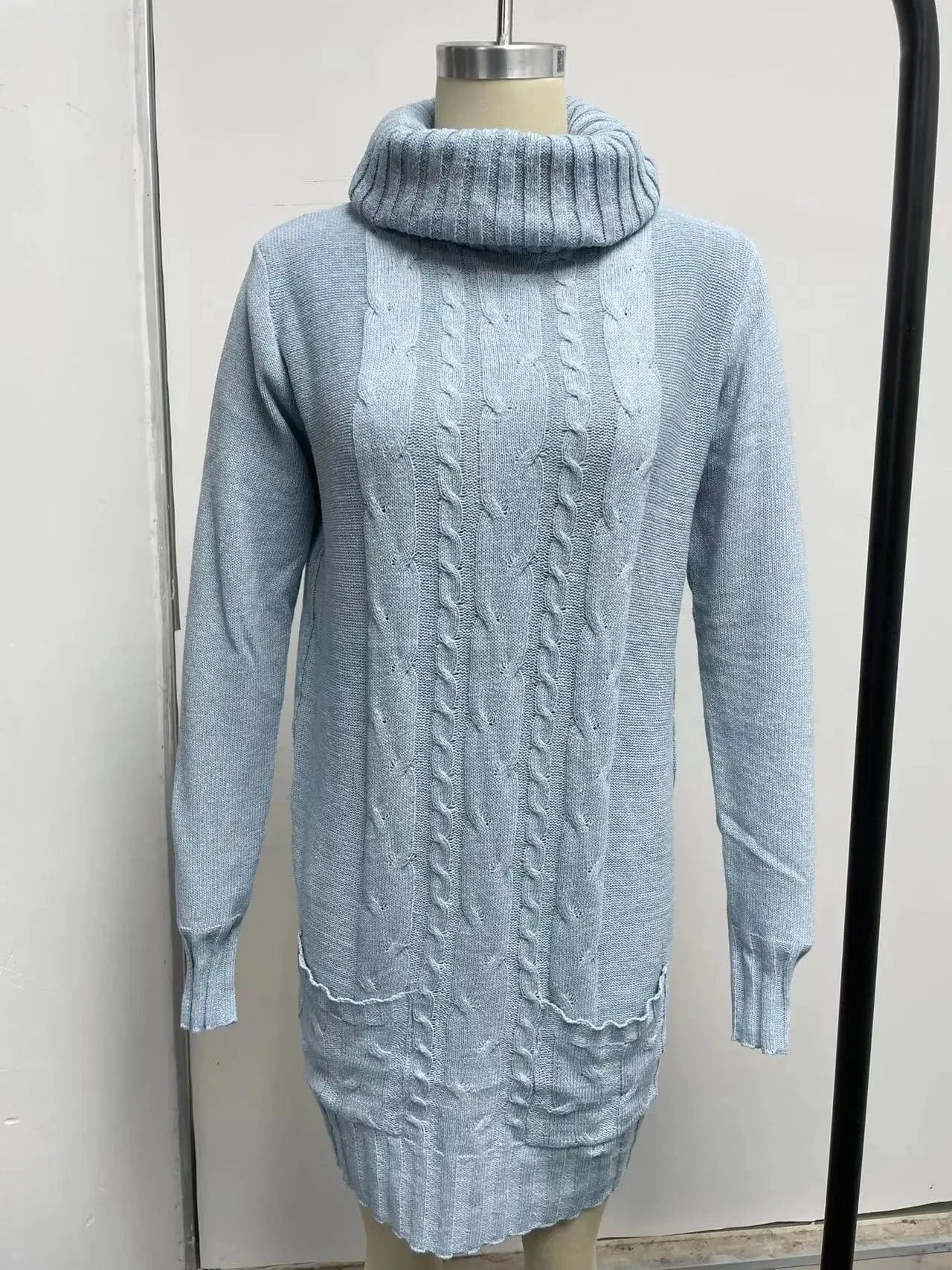 2024 New Design Autumn-Winter Large Size Fashion Pullover Woman's Dress Sweater