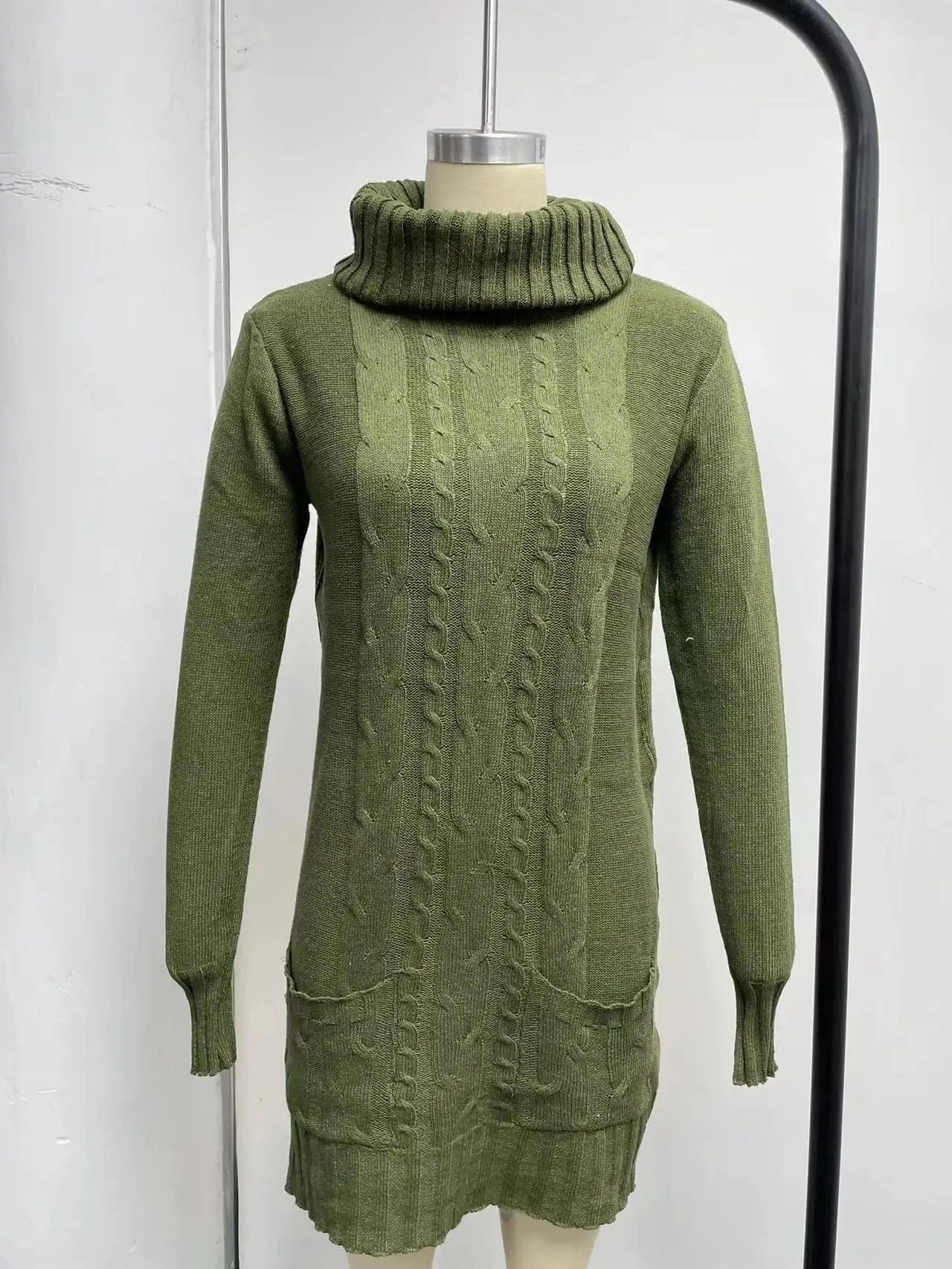 2024 New Design Autumn-Winter Large Size Fashion Pullover Woman's Dress Sweater
