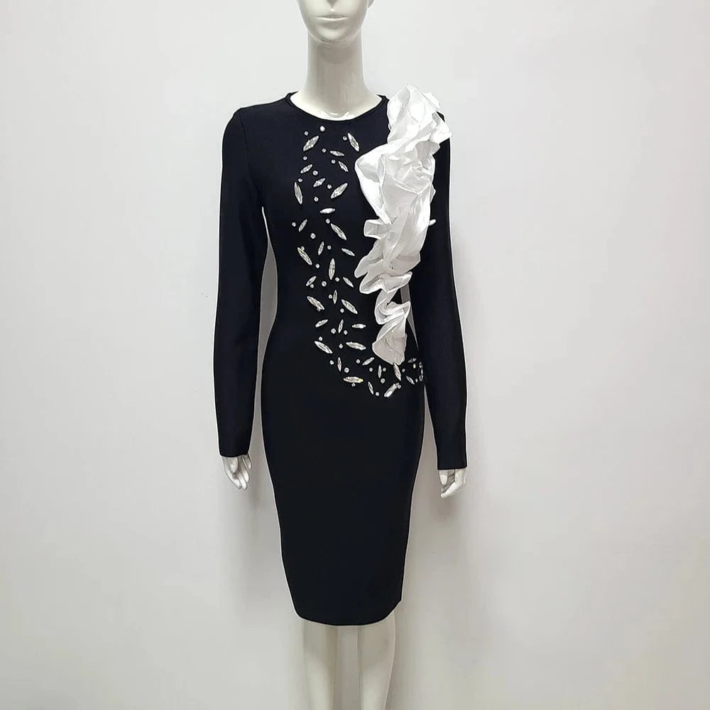 2024 New Design Sexy Dresses Birthday Party Women Long Sleeves Dresses