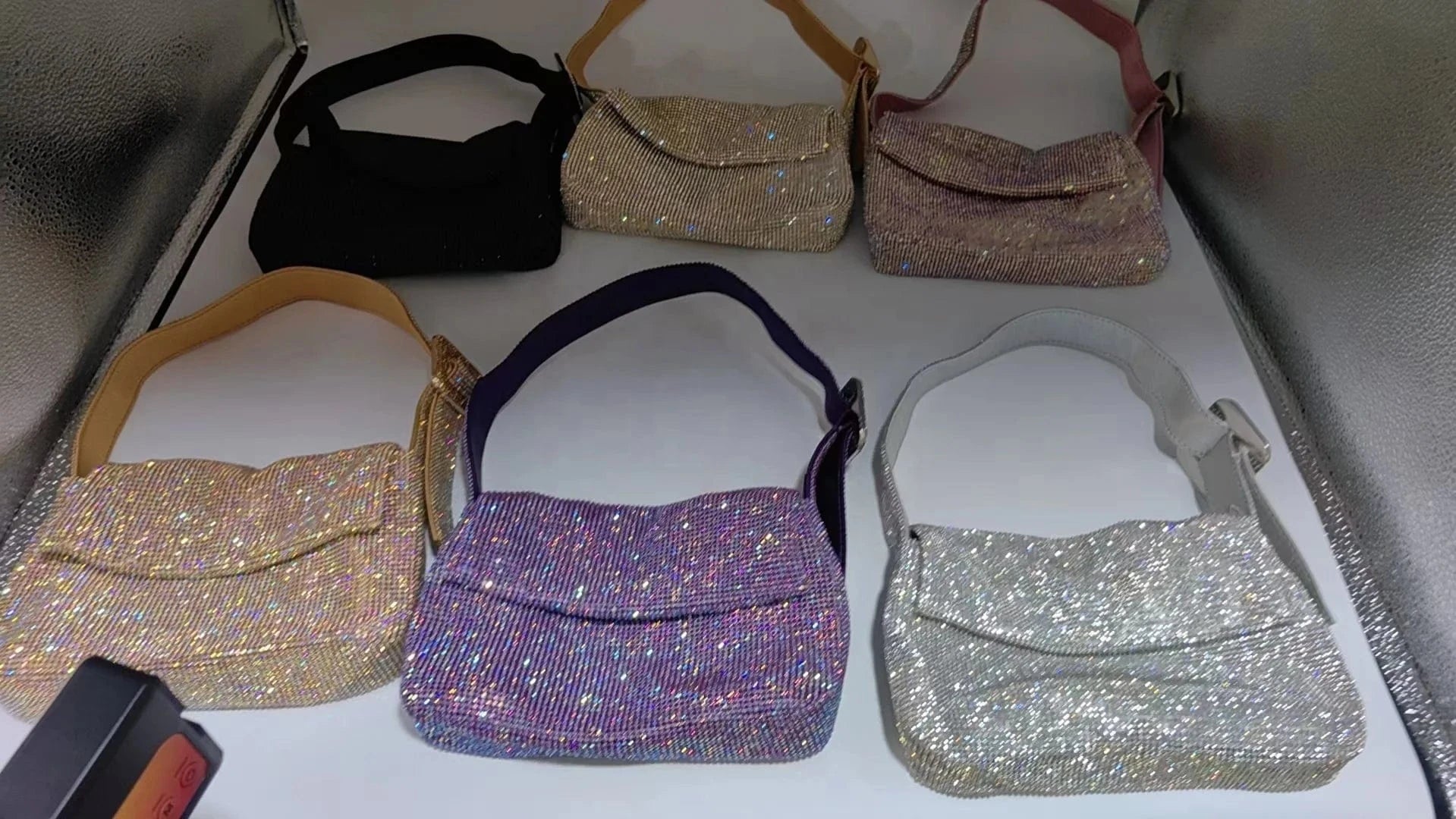 2024 New Elegant  rhinestone handbag purse bolsas evening bags luxury shoulder bag