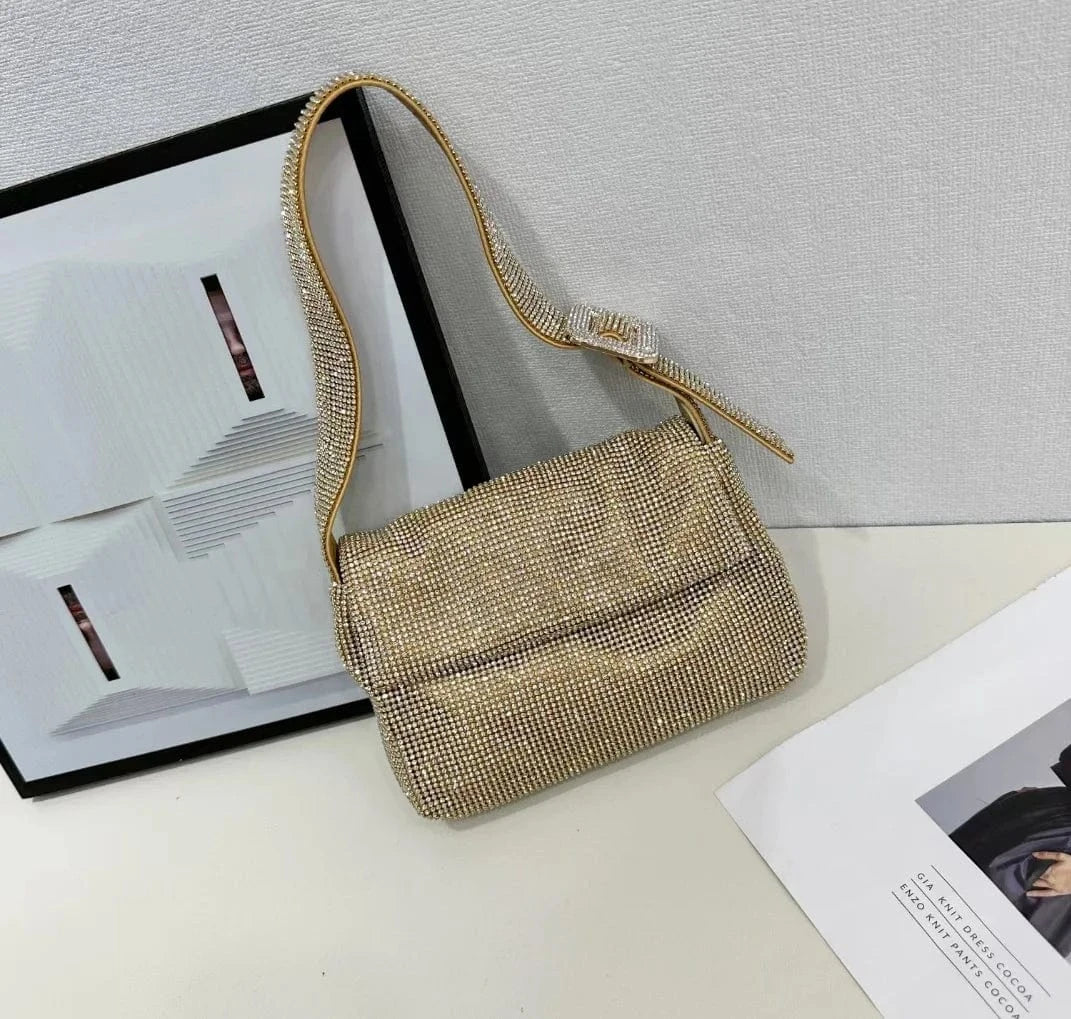 2024 New Elegant  rhinestone handbag purse bolsas evening bags luxury shoulder bag