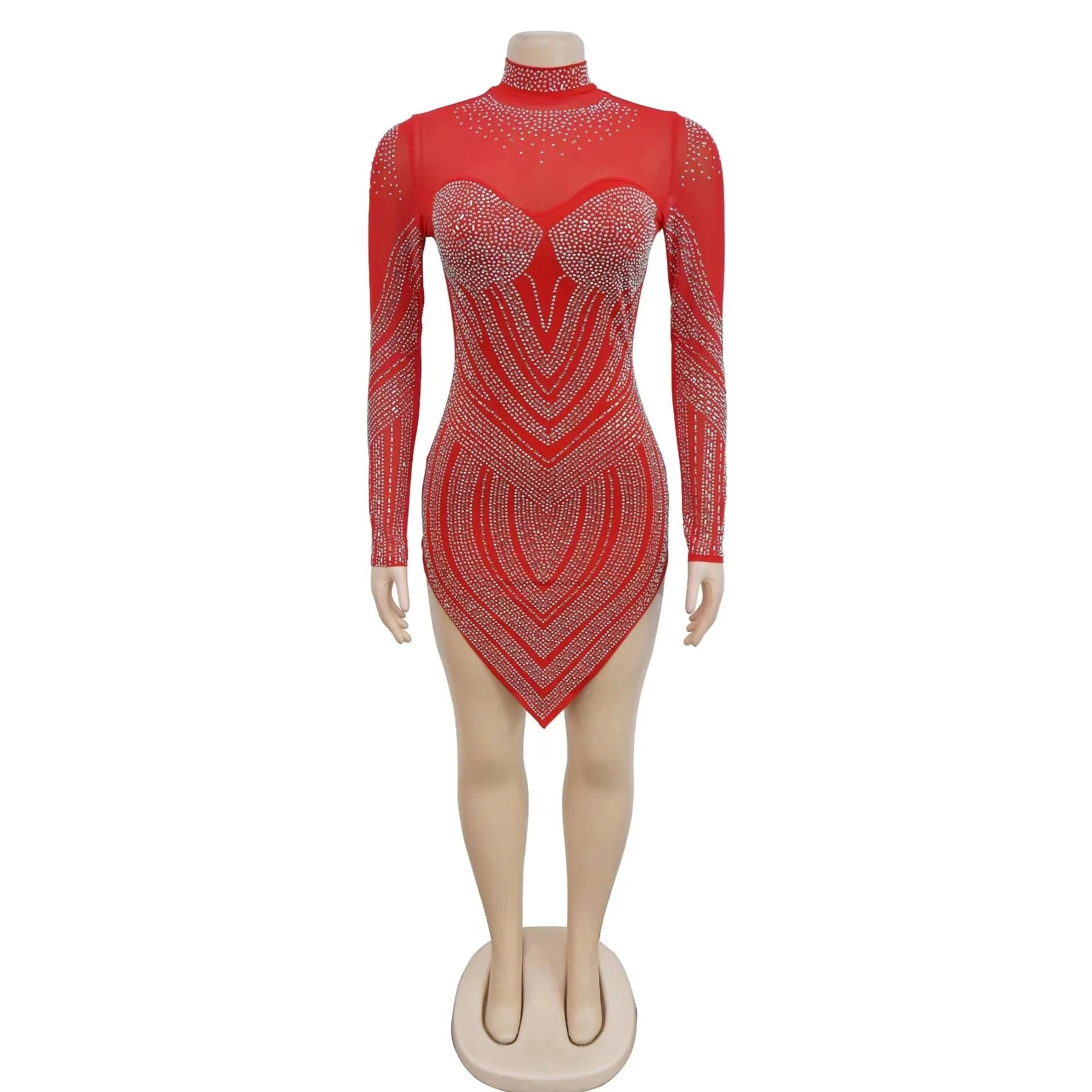 2024 NEW  Fashion Casual Dress Rhinestones Pearls Dress