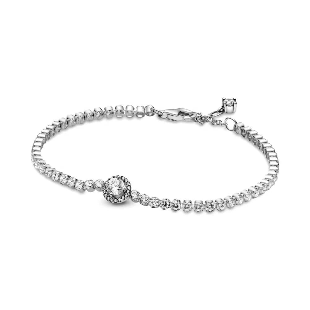 2024 new fashion chain festival mother Day series sparkling love rose D I Y  S 925 Sterling Silver Bracelet
