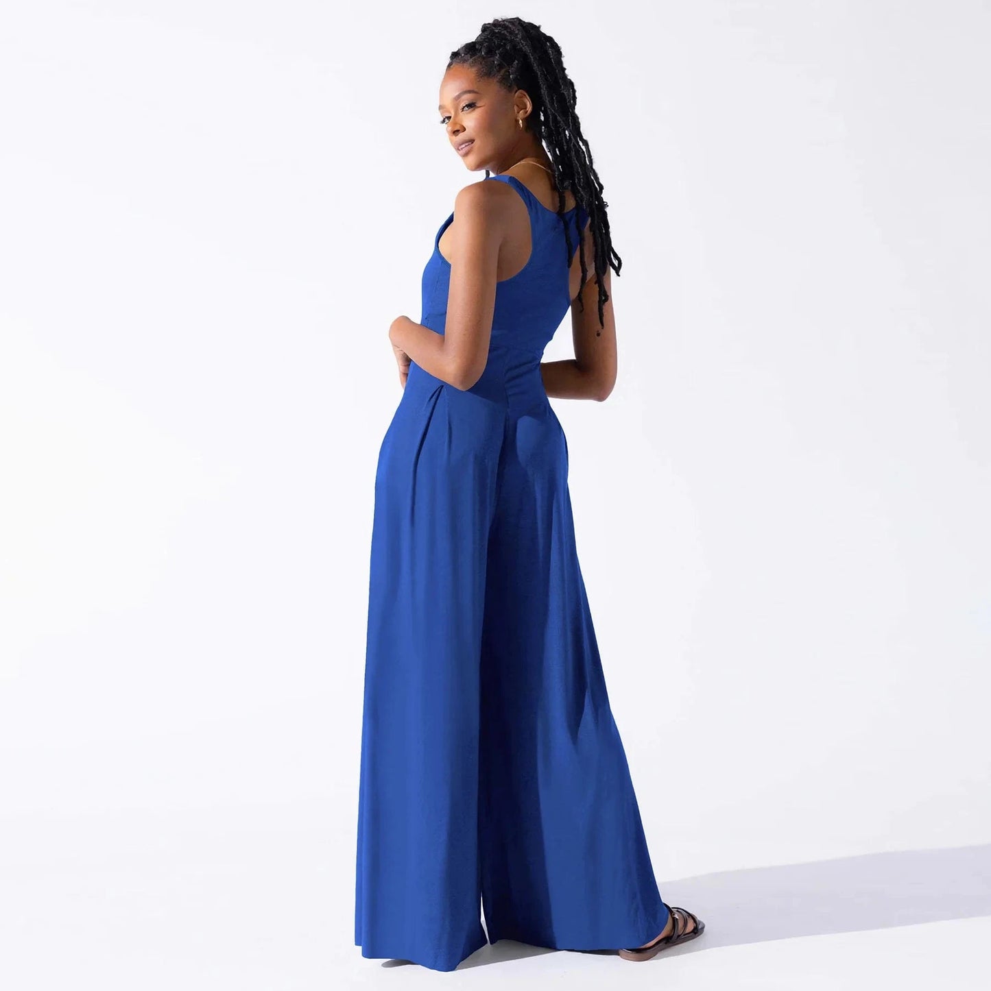 2024 New Fashion Women Lady New women's Summer Sleeveless Long Pants Gallus Solid Color Loose Casual Jumpsuits