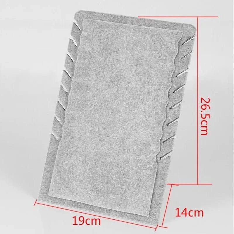 2024 New Fashionable Display Stand For Jewelry Women Earrings Display Rack L-Shaped Solid Velvet Storage Shelves Racks