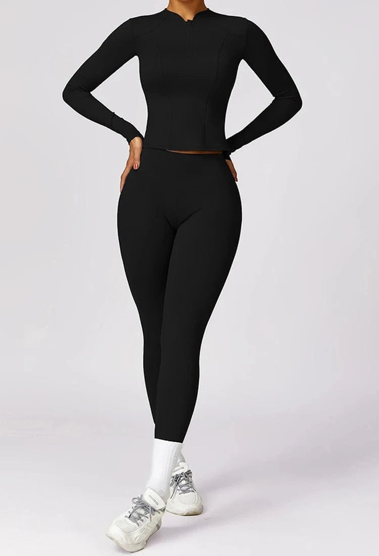 2024 New Fitness Sportswear Training Fall High quality Long Sleeve Sports Coat Long Sleeve Yoga Top With Zipper