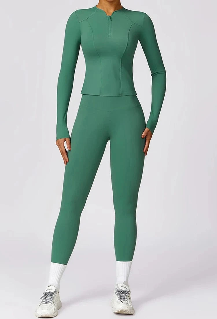 2024 New Fitness Sportswear Training Fall High quality Long Sleeve Sports Coat Long Sleeve Yoga Top With Zipper