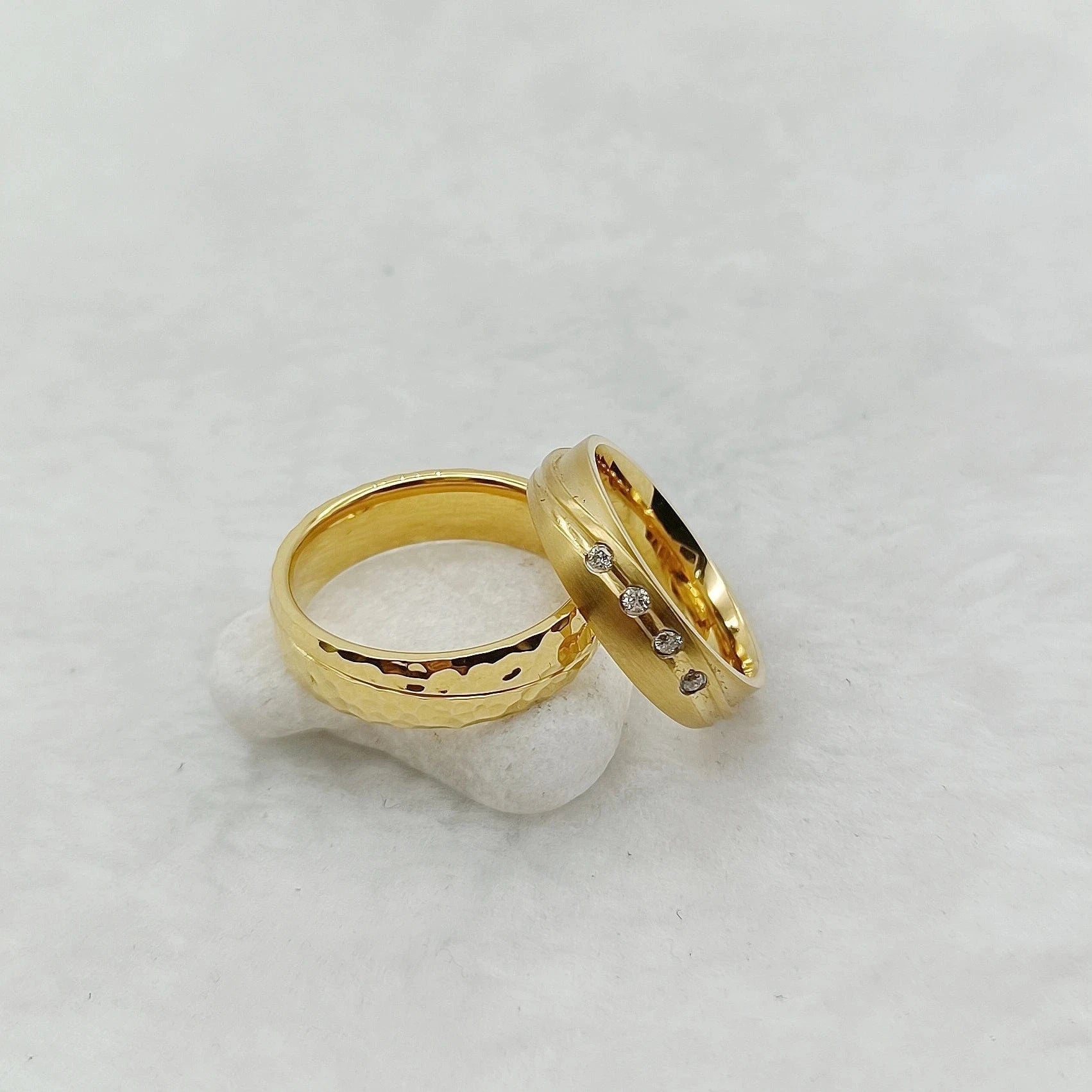 2024 New High Quality Finger Ring Jewelry  Designer Gold Plated 5A Cz Diamond Wedding Rings Bridal Couples Woman