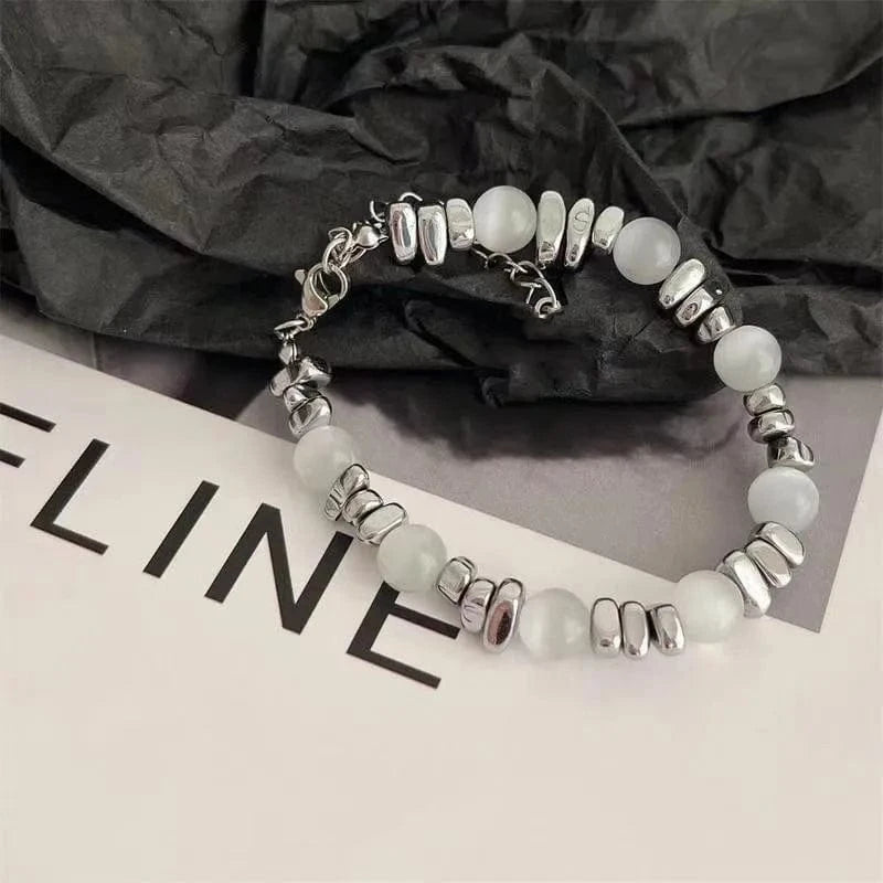 2024 New Instagram Design Rainbow Jewelry Charms Stylish And Fashionable Bracelet Beads Versatile Smile Face Bracelet