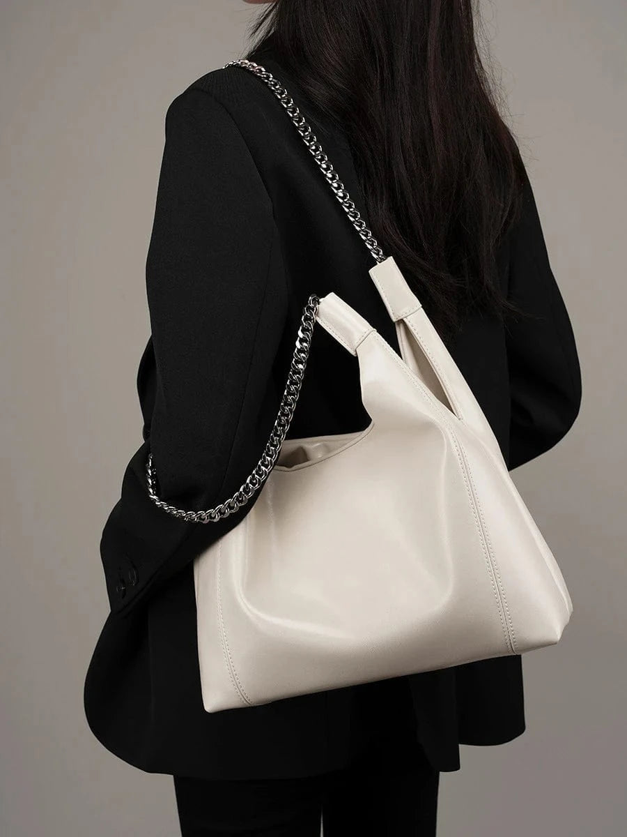 2024 New Oversized Women'S Cow Hide Leather Bucket Hobo Tote Bag Genuine Leather Shoulder Bags Large Fashion Designer Handbags