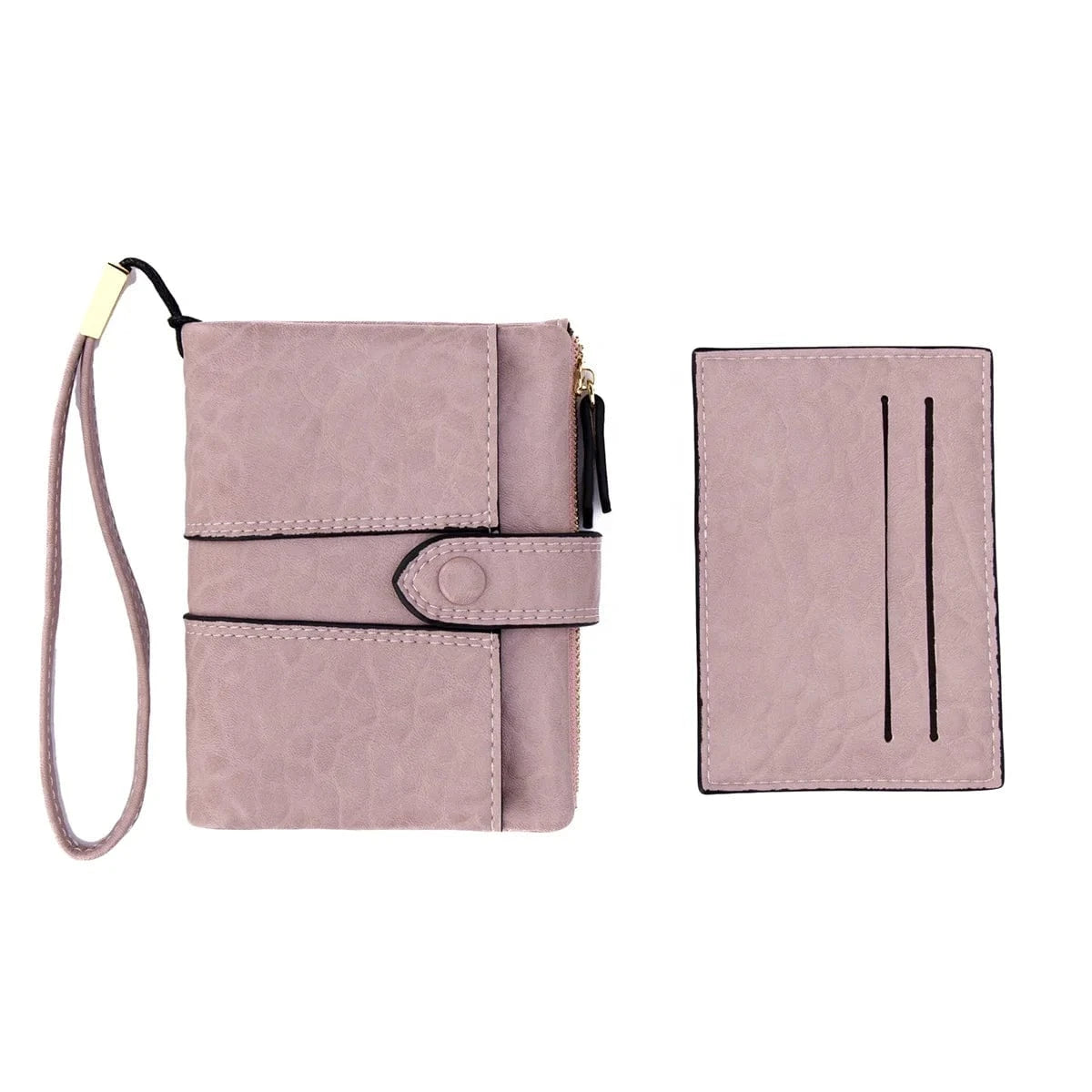2024 New Women's Wallet PU Leather Short Zipper Zero Wallet Folding Classic Design Wallet
