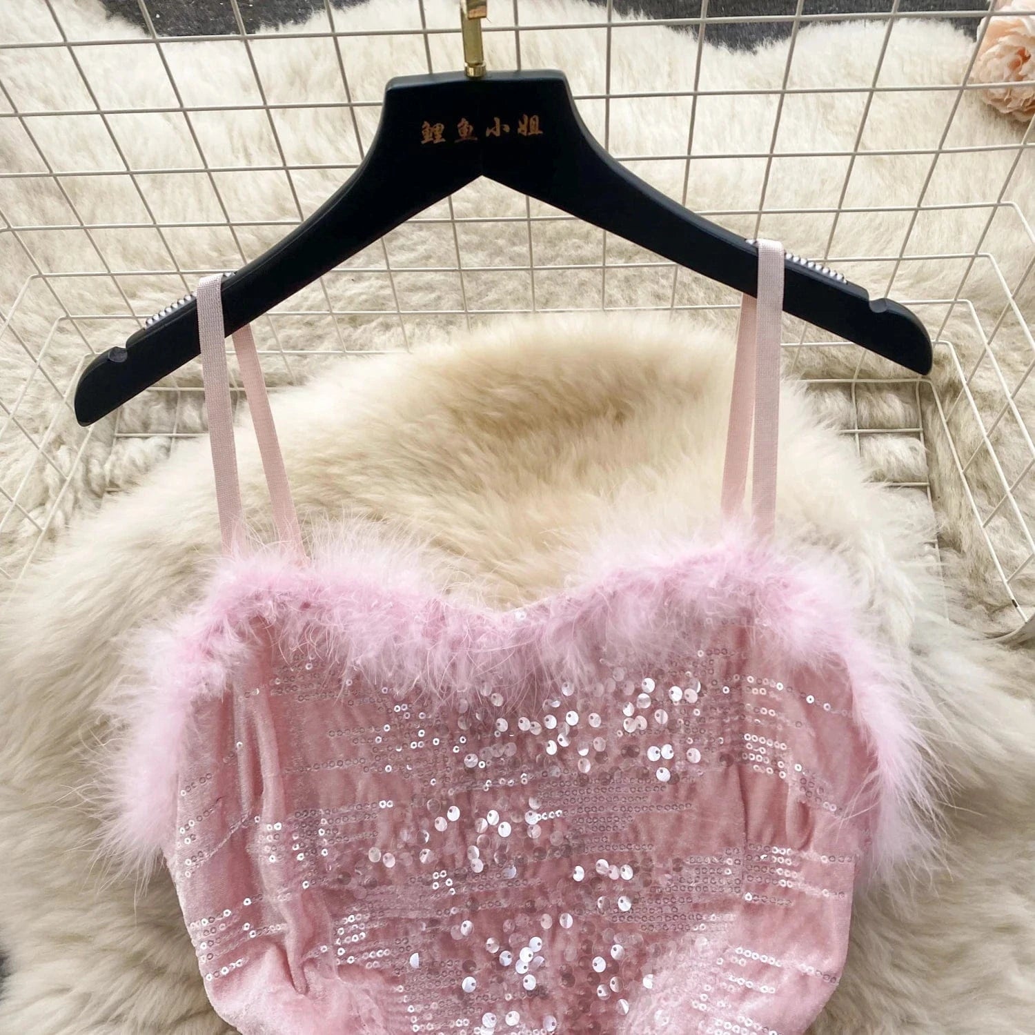 2024 New Year Dress Stitching Sequins Sexy Skirt Base Strap Dress