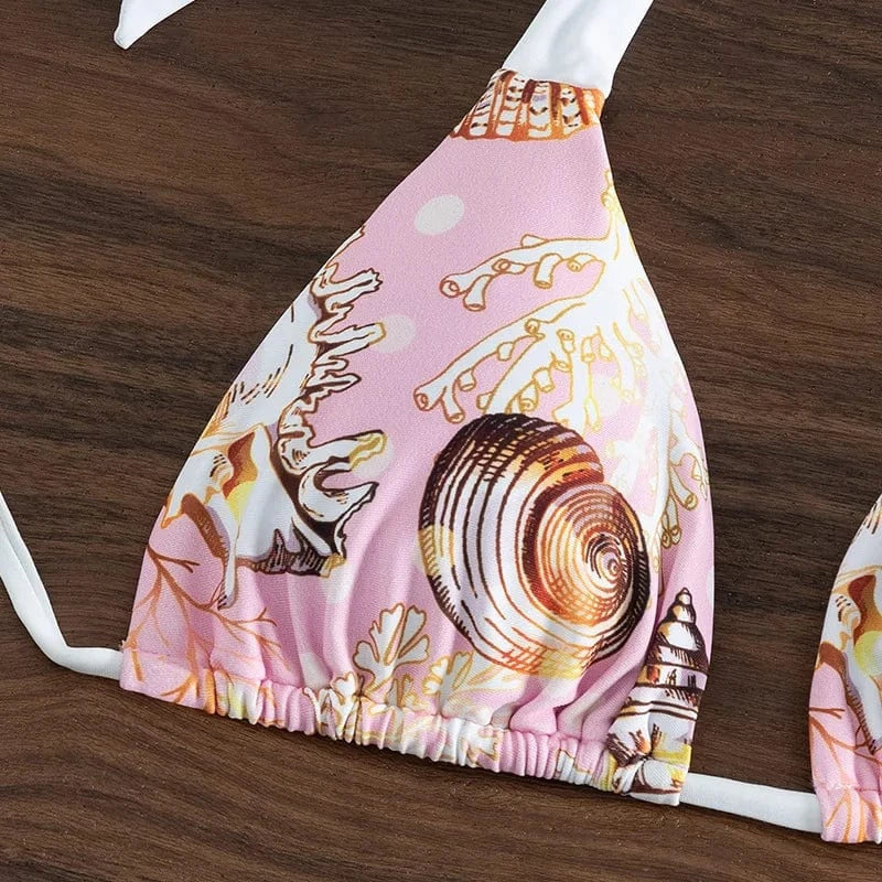 2024 Newest Designer Sexy Backless Women Swimwear Print Swimming Suits Two Piece Bikini