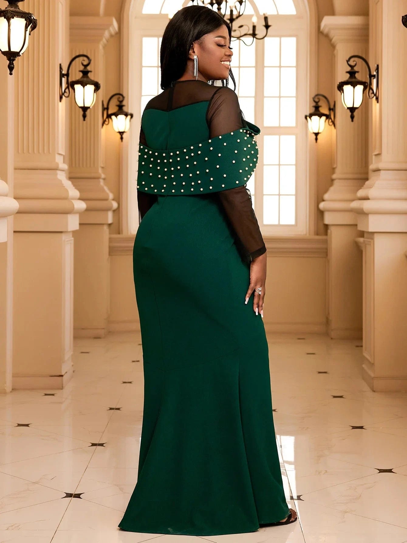 2024 Off Shoulder Bow Sequin Africa Wedding Guest Maid of Honor Party Dress robe Dark Green Mermaid Bridesmaid Dresses