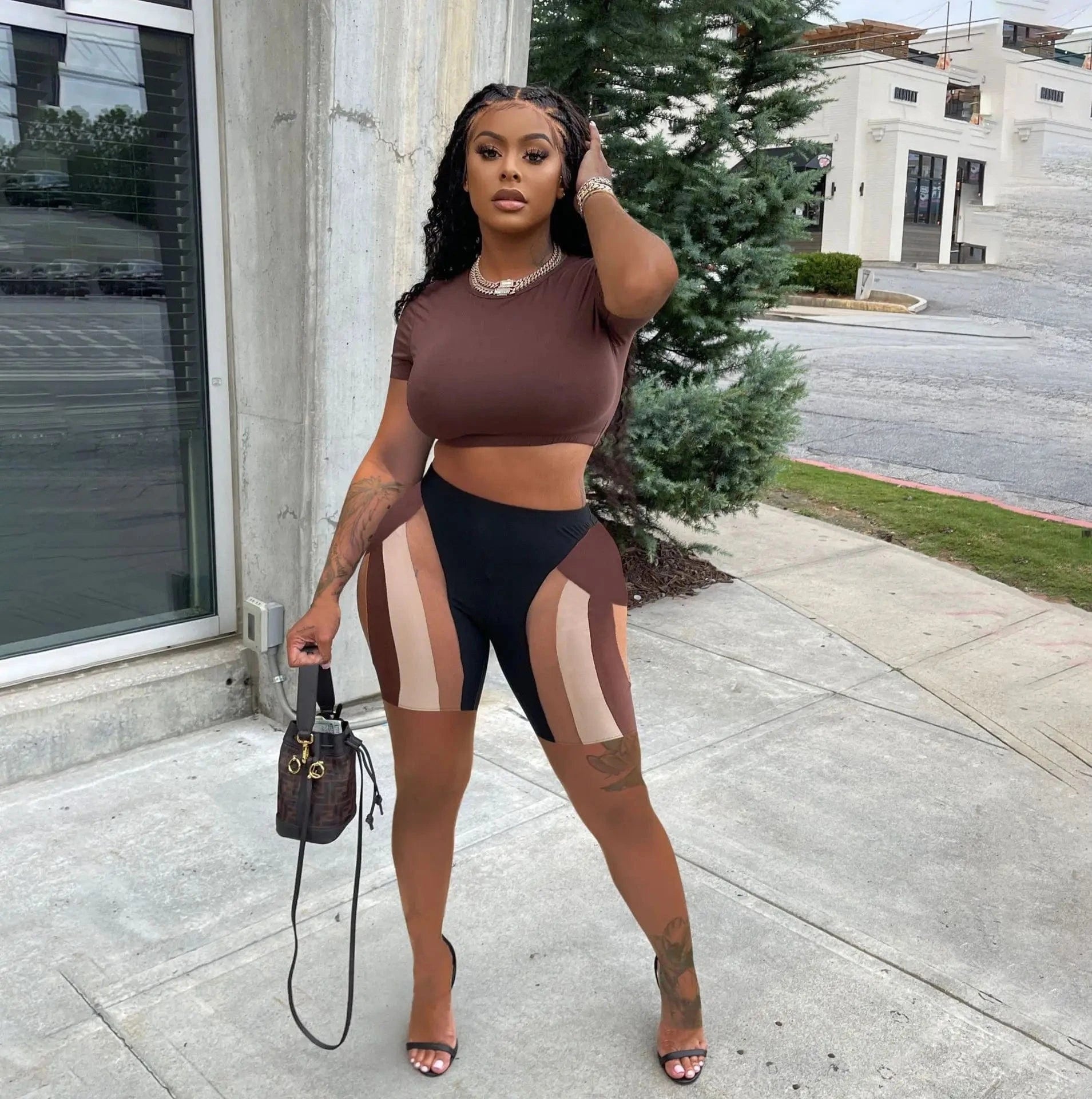 2024 outfits matching summer 2 piece set plus size women's sets women clothing two piece short set