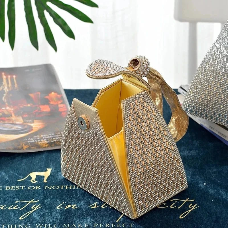 2024 Party Clutch Bags for Women Luxury Ladies Evening Bag Fashion Triangle Wedding Bridal Bag Luxury Designer Handbags Clutches