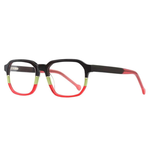 2024 patchwork high quality retro large frame eyeglasses fashion square Thickness frame ACETATE glasses frame eyewear